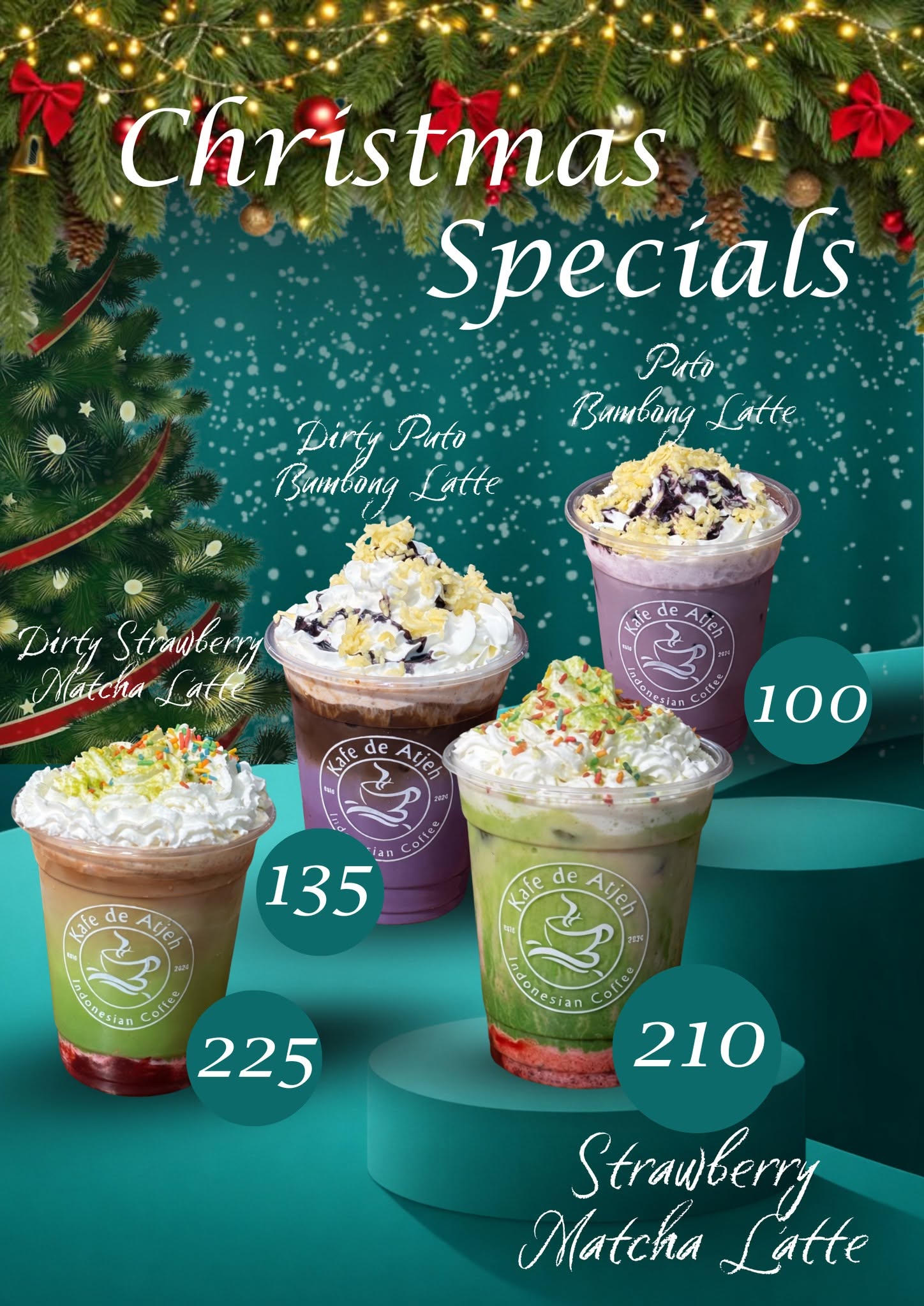 Holiday beverage promotional design