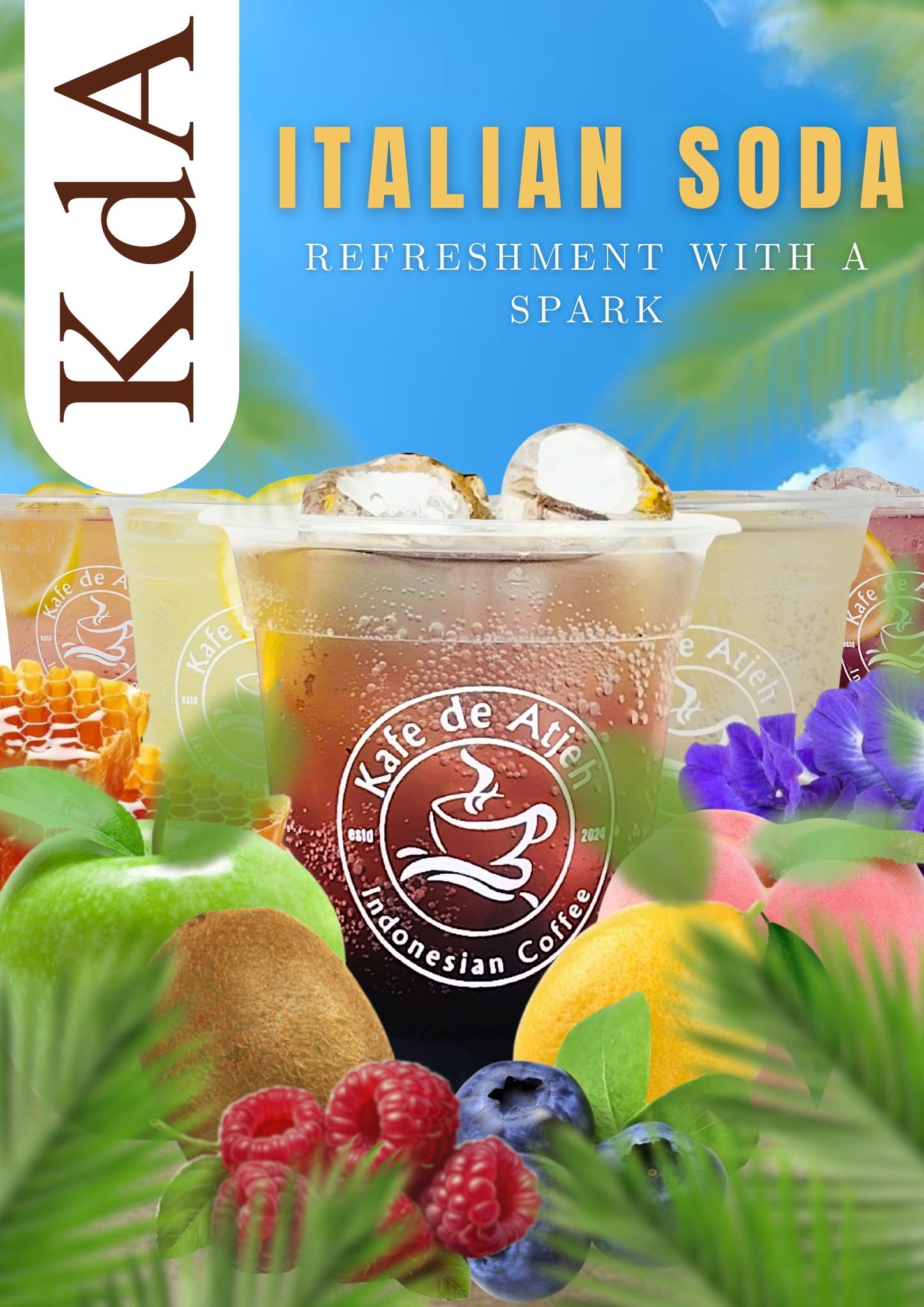 Italian soda promotional design