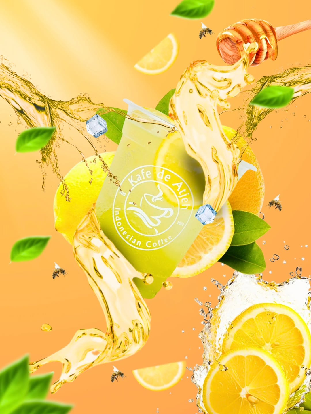 Strawberry beverage digital advertisement